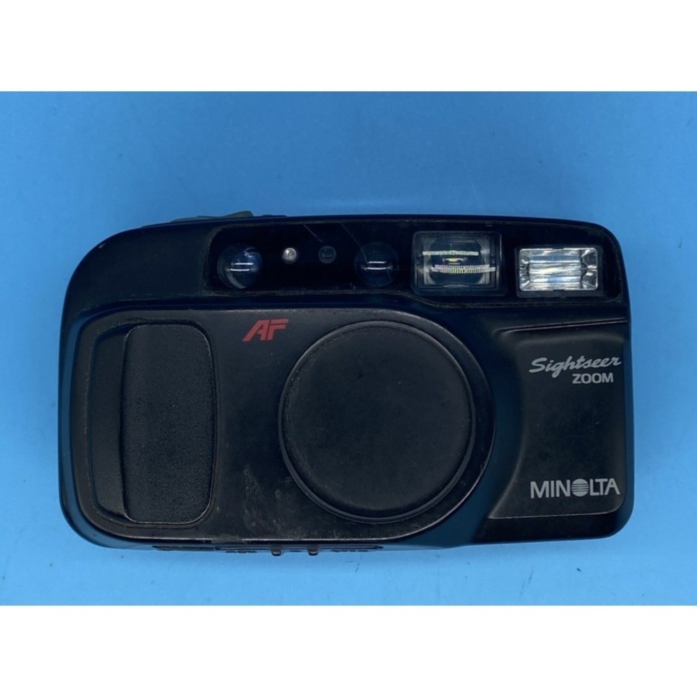 Minolta Freedom Sightseer Zoom Date 35mm Point & Shoot Film Camera Powers On‎